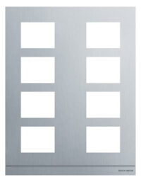 Busch-Jaeger Frontplatte 8-fach Unterputz alu Aluminium 41398CF-A-03 271x349x20,5mm