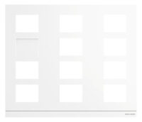 Busch-Jaeger Frontplatte 10-fach Unterputz weiß ST 413812CF-W-03 409x349x20,5mm
