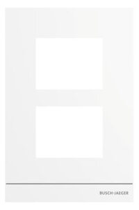 Busch-Jaeger Frontplatte 2-fach Unterputz weiß ST 41392CF-W-03 135x205x20,5mm