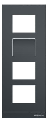 Busch-Jaeger Busch-Jaeger Frontplatte 4-fach Unterputz anthrazit ST 41384CF-B-03 135x349x20,5mm