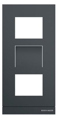 Busch-Jaeger Frontplatte 1-fach Unterputz anthrazit ST 41383CF-B-03 135x277x20,5mm