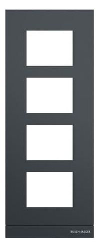 Busch-Jaeger Busch-Jaeger Frontplatte 4-fach Unterputz anthrazit ST 41394CF-B-03 135x349x20,5mm