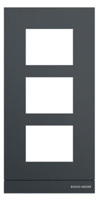 Busch-Jaeger Frontplatte 3-fach Unterputz anthrazit ST 41393CF-B-03 135x277x20,5mm
