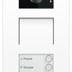 Busch-Jaeger Klingeltableau LAN Aluminium Unterputz H81381P2-W-03 2tast weiß