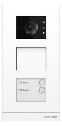 Busch-Jaeger Klingeltableau LAN Aluminium Unterputz H81381P2-W-03 2tast weiß