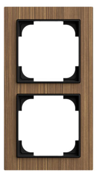 Busch-Jaeger Rahmen 2-fach waln Kunststoff Busch-art linear 1722-4086