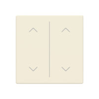 Busch-Jaeger Tastwippe KNX free@home Kunststoff LFAW/A.2.63.11-82 elf-weiß Thermopl 2-fach