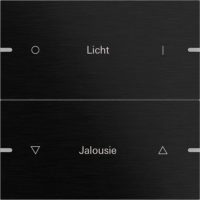 Gira Wippenset 2-fach Tastsens.4 TS4 Alu 5032126