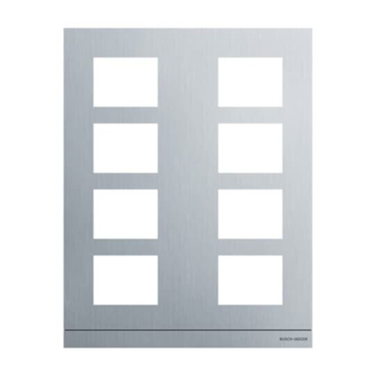 Busch-Jaeger Busch-Jaeger Frontplatte 8-fach anthrazit Aluminium 41398CF-B-03 271x349x20,5mm