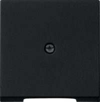 Gira Abdeckung schwarz Schnurableitung VDO 0274005