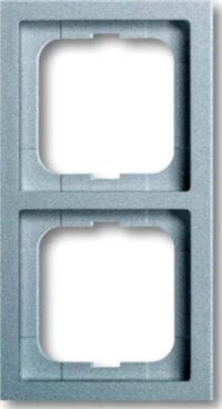 Busch-Jaeger Rahmen 2-fach Aluminium-Silber, fu linear 1722-183K