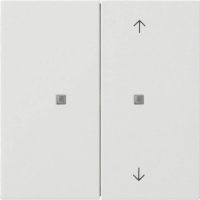 Gira KNX Taster Wippe 2fach reinweiß unbedruckt/Pfeile 5175112
