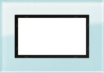 Gira Abdeckrahmen 1 1 2-fach Glas mint 100118