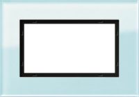 Gira Abdeckrahmen 1 1 2fach Glas mint 100118