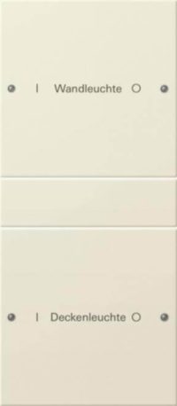 Gira Wippenset 2-fach beschr. Sys 55 creinweiß 220201