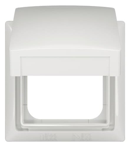 Busch-Jaeger Busch-Jaeger Rahmen 1-fach alpinweiß Klappdeckel Kunststoff Busch-balance SI 2518-WD-914