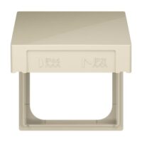 Busch-Jaeger Rahmen 1-fach weiß glänzend Klappdeckel Kunststoff 2518-WD-82