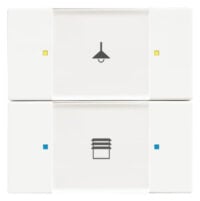 Busch-Jaeger Tastsensor KNX PowN Unterputz matt 6126/02-884 studioweiß 2-fach 4pkt LED