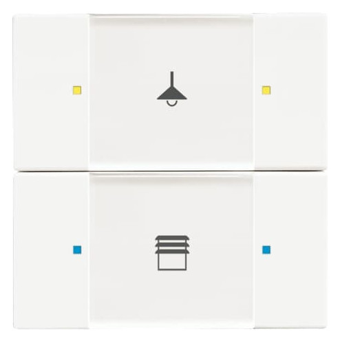 Busch-Jaeger Busch-Jaeger Tastsensor KNX PowN Unterputz matt 6126/02-884 studioweiß 2-fach 4pkt LED