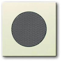 Busch-Jaeger Zentralplatte LS 1-fach cremeweiß glänzend AudioWorld 8253-82 Klemmbef