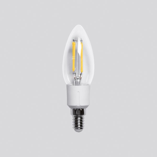 BEGA LED-Kerzenlampe FM E14 B35 5W 2700K 13553 ws 470lm E kl dim AC Ø35x120mm