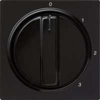 Gira Abdeckung m.Knebel schwarz 3-Stufen, S-Color 066947
