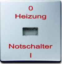 Busch-Jaeger Wippe alu Heizung-Notschalter 2102 H-33