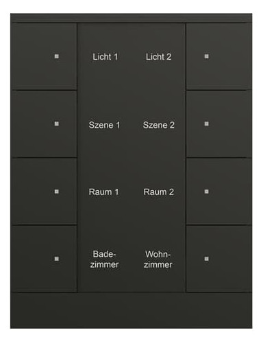 Busch-Jaeger Busch-Jaeger 8-fach Bedienelement schwarz, matt SB/U8.0.11-885