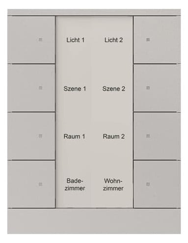 Busch-Jaeger Busch-Jaeger 8-fach Bedienelement Aluminium-Silber SB/U8.0.11-83