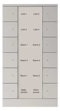 Busch-Jaeger 12-fach Bedienelement Aluminium-Silber SB/U12.0.11-83