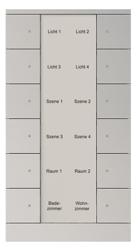 Busch-Jaeger Busch-Jaeger 12-fach Bedienelement Aluminium-Silber SB/U12.0.11-83