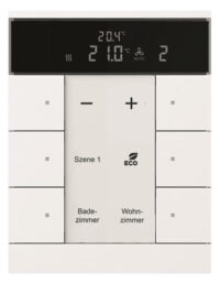 Busch-Jaeger Raumtemperaturregler 6-f. mit Bedienfunkt. SBR/U6.0.11-84