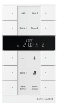 Busch-Jaeger Raumtemperaturregler 10-fach studioweiß SBS/U10.0.11-84