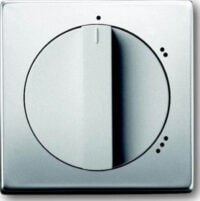 Busch-Jaeger Zentralscheibe Edelstahl f.3Stufen-Drehschalt 2542 DR/02-866