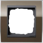 Gira Abdeckrahmen 1-fach klar braun 0211768