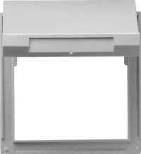 Gira Zwischenplatte alu m.Klappdeckel , TX44 065465
