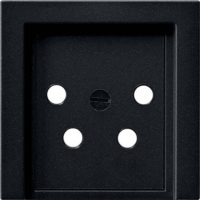 Gira Abdeckung schwarz KPN-Anschlussdose 4p 0279005