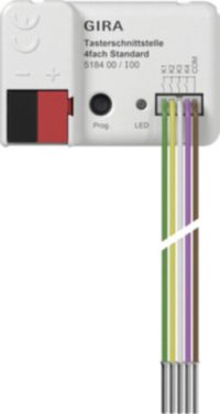 GIRA 518400 Tasterschnittst.4fach Standard KNX Secure
