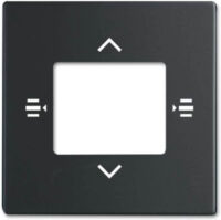 Busch-Jaeger Zentralscheibe schwarz/matt 7-fach KNX 6108/61-885