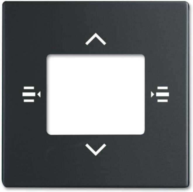 Busch-Jaeger Busch-Jaeger Zentralscheibe schwarz/matt 7-fach KNX 6108/61-885