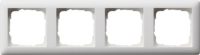 Gira Abdeckrahmen 4fach reinweiß-mt bruchsicher 021404