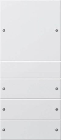 Gira Wippenset 4fach reinweiß matt 218427