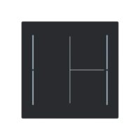 Busch-Jaeger Tastwippe KNX free@home schwarz Busch-art linear LFW/A.3.70.11-45m Kunststoff