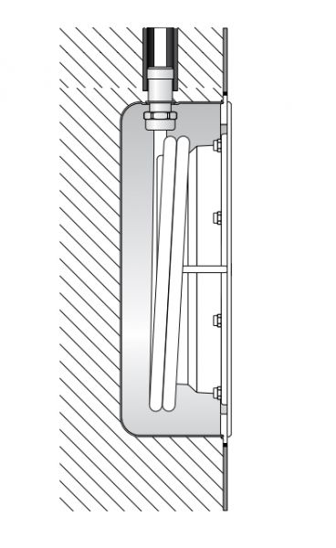 BEGA Einbaugehäuse gr Edst Ø260mm H80mm 71267