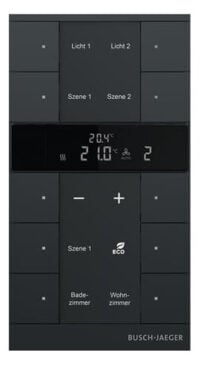 Busch-Jaeger HVAC-Slave-Gerät 10-fach BE, schwarz/matt SBS/U10.0.11-885