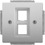 Busch-Jaeger Zentralscheibe edelstahl Abdeckung 2561-02-866