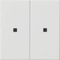 Gira Wippe 2fach S3000 unbedruckt reinweiß 536903