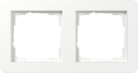 GIRA 0212151 Abdeckrahmen 2fach Gira E1 Reinweiß m