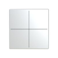 Busch-Jaeger Tastwippe KNX free@home Kunststoff LFW/A.4.63.11-866 Edelstahl Thermopl 4-fach