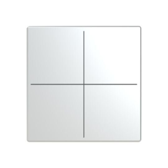 Busch-Jaeger Busch-Jaeger Tastwippe KNX free@home Kunststoff LFW/A.4.63.11-866 Edelstahl Thermopl 4-fach